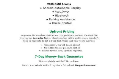 2018 GMC Acadia AWD 4dr SLE w/SLE-2