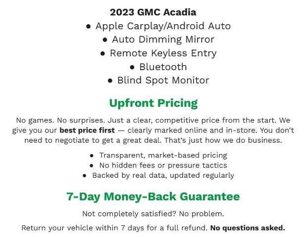 2023 GMC Acadia AWD 4dr SLT