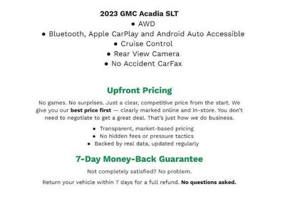 2023 GMC Acadia AWD 4dr SLT