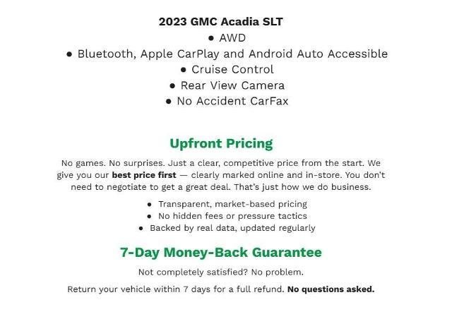 2023 GMC Acadia AWD 4dr SLT