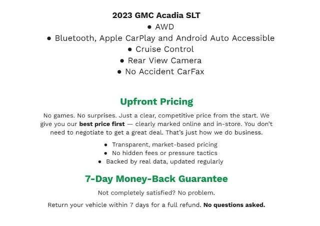 2023 GMC Acadia AWD 4dr SLT