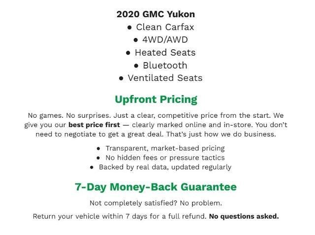 2020 GMC Yukon 4WD 4dr SLT