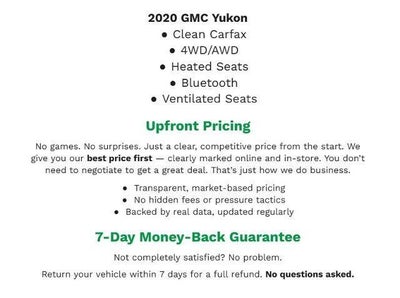 2020 GMC Yukon 4WD 4dr SLT