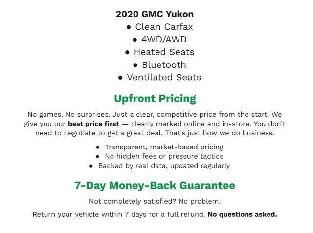 2020 GMC Yukon 4WD 4dr SLT