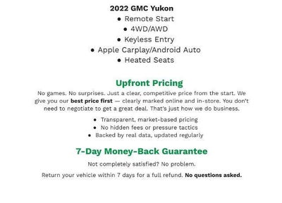 2022 GMC Yukon 4WD 4dr SLT