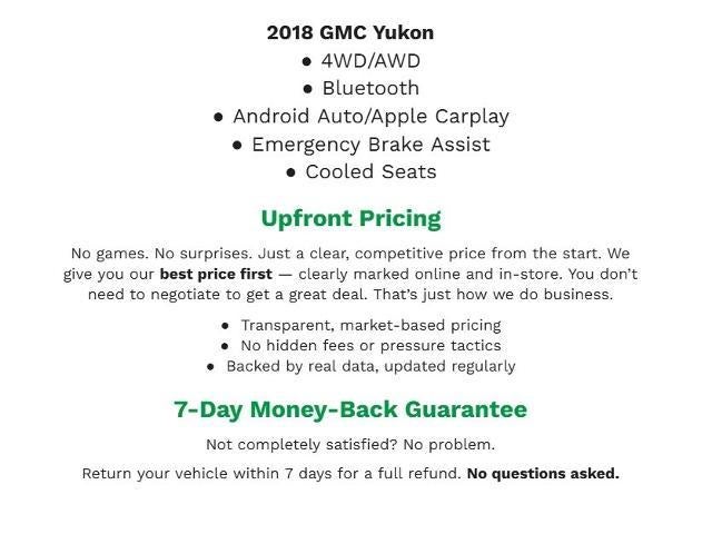 2018 GMC Yukon 4WD 4dr Denali