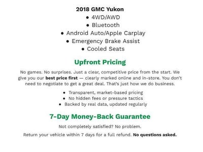 2018 GMC Yukon 4WD 4dr Denali