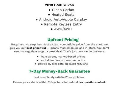 2018 GMC Yukon 4WD 4dr Denali