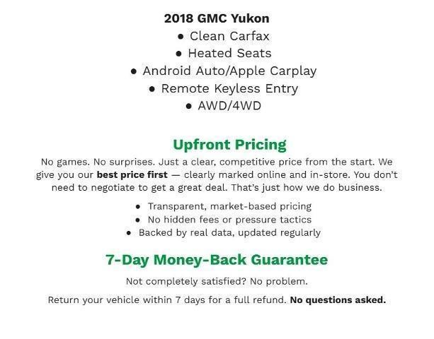 2018 GMC Yukon 4WD 4dr Denali