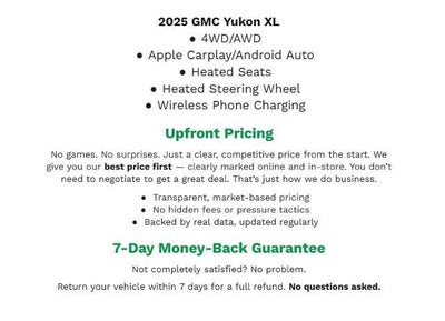 2025 GMC Yukon XL 4WD 4dr Denali