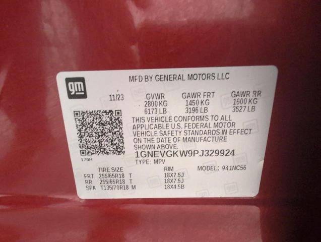 2023 Chevrolet Traverse AWD 4dr LT Cloth w/1LT