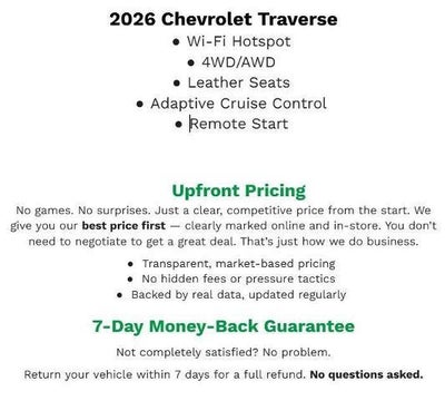 2026 Chevrolet Traverse AWD 4dr Z71