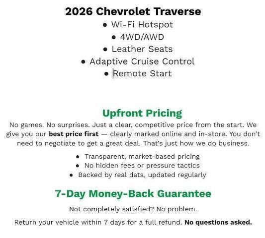 2026 Chevrolet Traverse AWD 4dr Z71