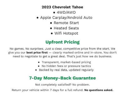 2023 Chevrolet Tahoe 4WD 4dr RST