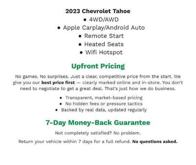 2023 Chevrolet Tahoe 4WD 4dr RST