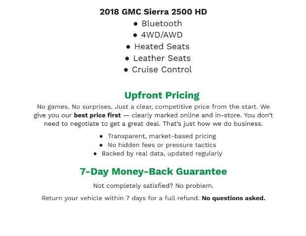 2018 GMC Sierra 2500 HD 4WD Double Cab 144.2 SLT