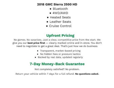 2018 GMC Sierra 2500 HD 4WD Double Cab 144.2 SLT