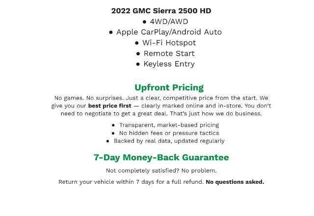 2022 GMC Sierra 2500 HD 4WD Double Cab 149 SLE