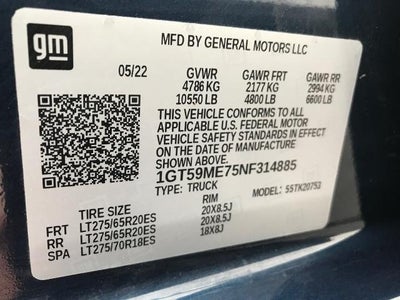 2022 GMC Sierra 2500 HD 4WD Double Cab 149 SLE