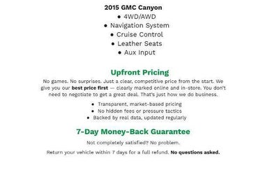 2015 GMC Canyon 4WD Crew Cab 128.3 SLT