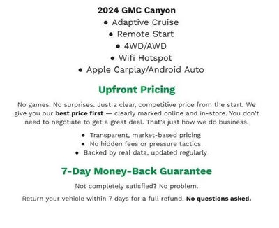 2024 GMC Canyon 4WD Crew Cab AT4