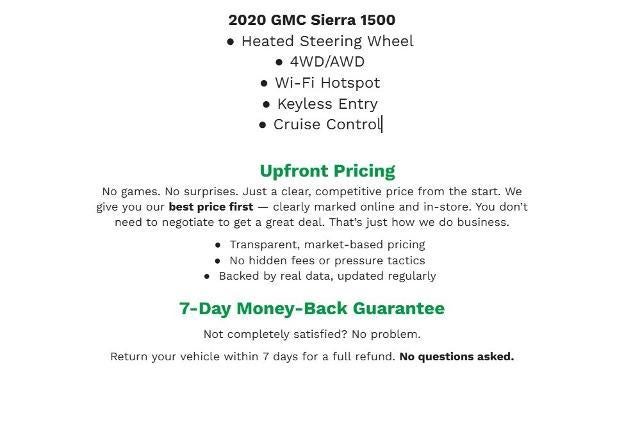 2020 GMC Sierra 1500 4WD Crew Cab 147 Elevation