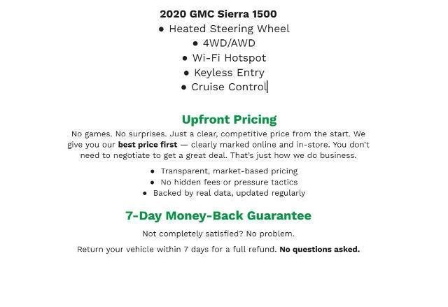 2020 GMC Sierra 1500 4WD Crew Cab 147 Elevation