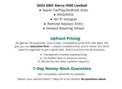 2022 GMC Sierra 1500 Limited 4WD Crew Cab 147 SLT