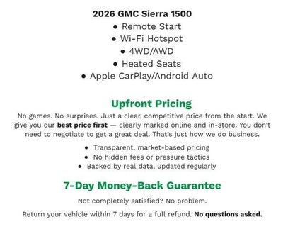 2026 GMC Sierra 1500 4WD Crew Cab 147 Elevation w/3SB