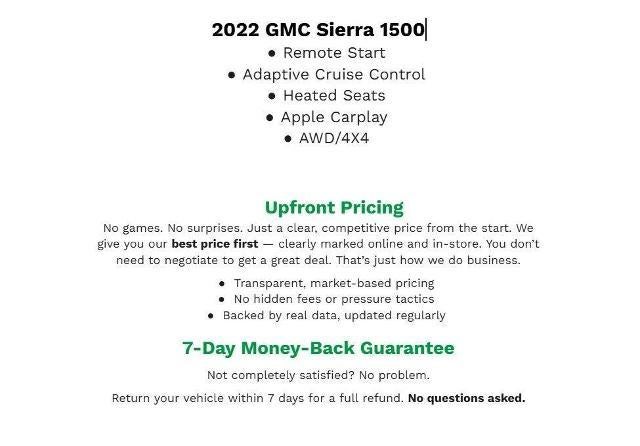 2022 GMC Sierra 1500 4WD Crew Cab 147 SLT