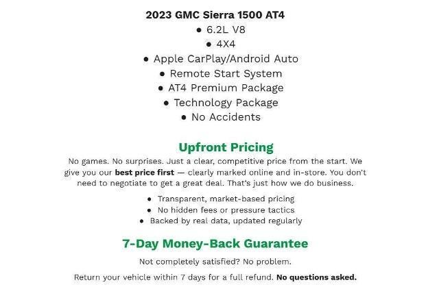 2023 GMC Sierra 1500 4WD Crew Cab 147 AT4