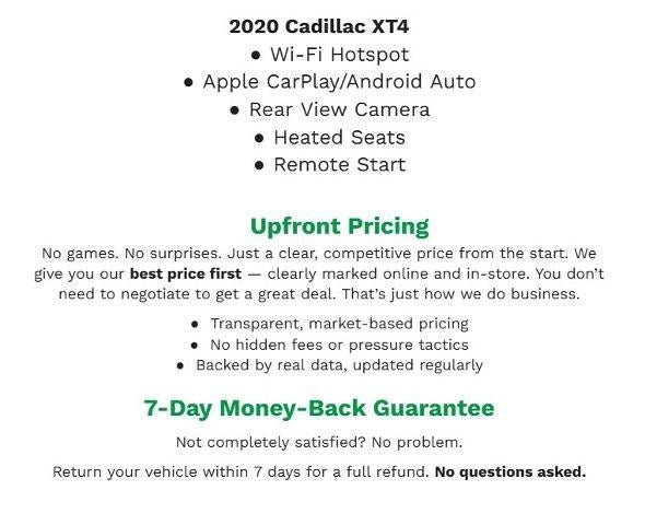 2020 Cadillac XT4 FWD 4dr Premium Luxury