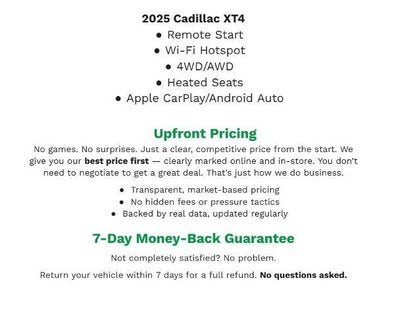 2025 Cadillac XT4 AWD 4dr Premium Luxury