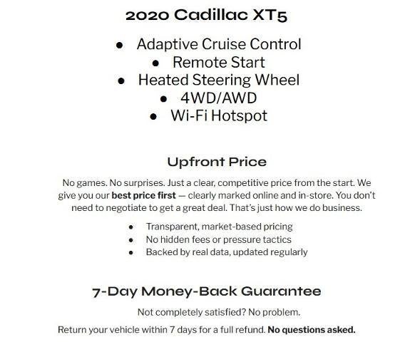2020 Cadillac XT5 AWD 4dr Sport