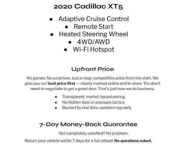2020 Cadillac XT5 AWD 4dr Sport