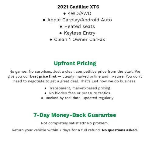 2021 Cadillac XT6 AWD 4dr Premium Luxury