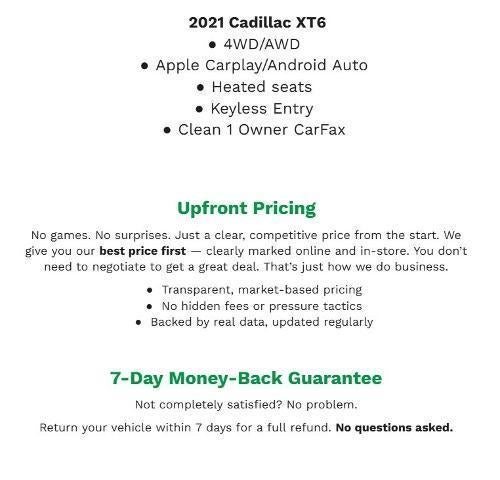 2021 Cadillac XT6 AWD 4dr Premium Luxury