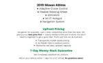 2019 Nissan Altima 2.5 Platinum AWD Sedan