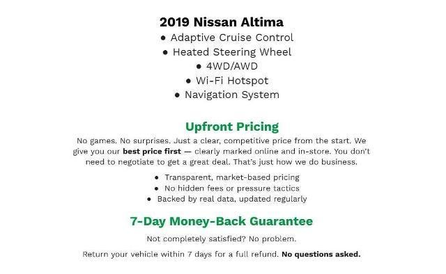 2019 Nissan Altima 2.5 Platinum AWD Sedan