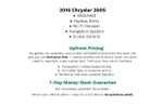 2016 Chrysler 300 4dr Sdn 300S AWD