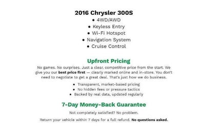 2016 Chrysler 300 4dr Sdn 300S AWD