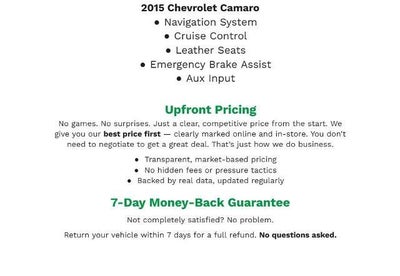 2015 Chevrolet Camaro 2dr Conv LT w/2LT