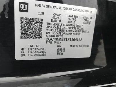 2025 Chevrolet Silverado 2500 HD 4WD Crew Cab 159 Custom