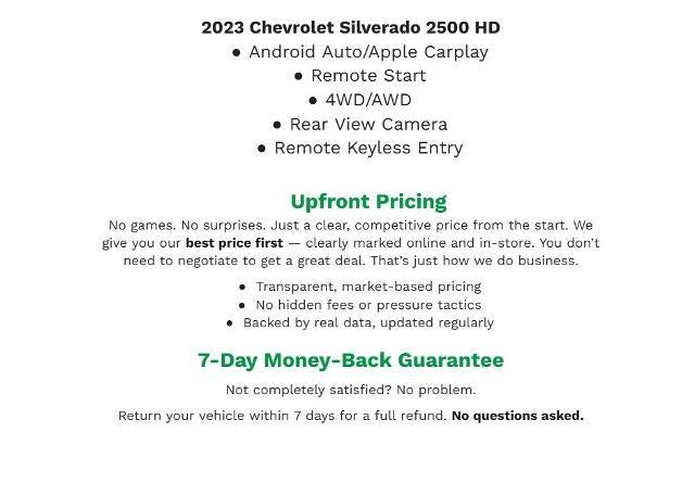 2023 Chevrolet Silverado 2500 HD 4WD Crew Cab 159 Custom