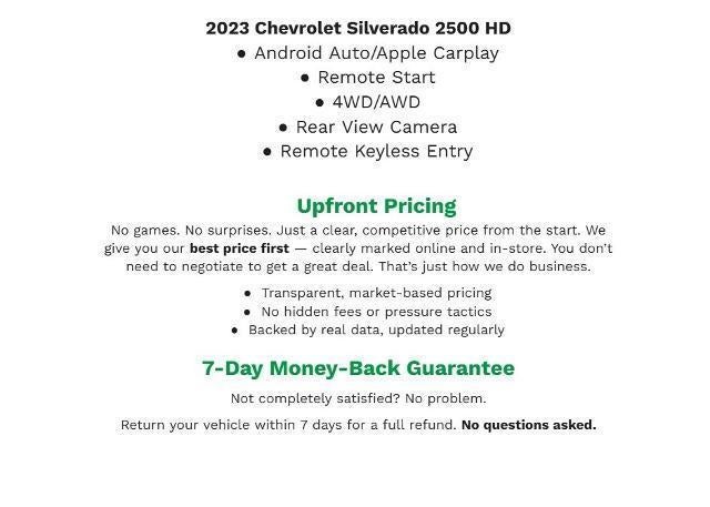 2023 Chevrolet Silverado 2500 HD 4WD Crew Cab 159 Custom