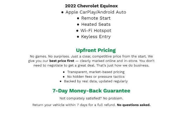 2022 Chevrolet Equinox FWD 4dr Premier