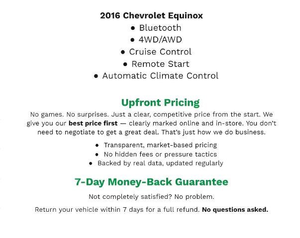 2016 Chevrolet Equinox AWD 4dr LT