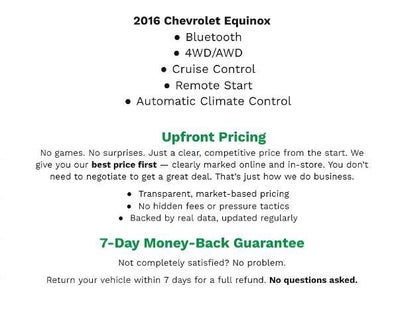 2016 Chevrolet Equinox AWD 4dr LT