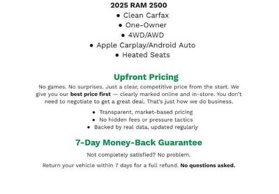 2025 RAM 2500 Limited 4x4 Crew Cab 6'4 Box