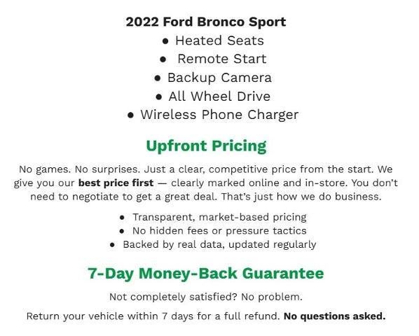 2022 Ford Bronco Sport Big Bend 4x4